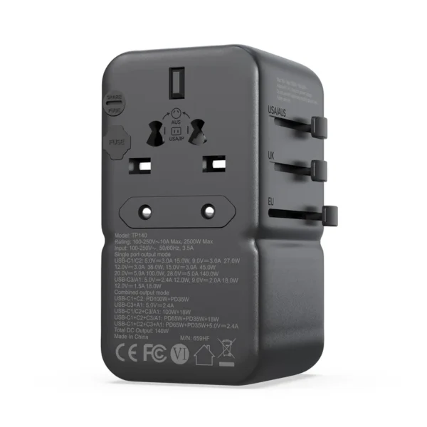 170W Universal Travel Adapter