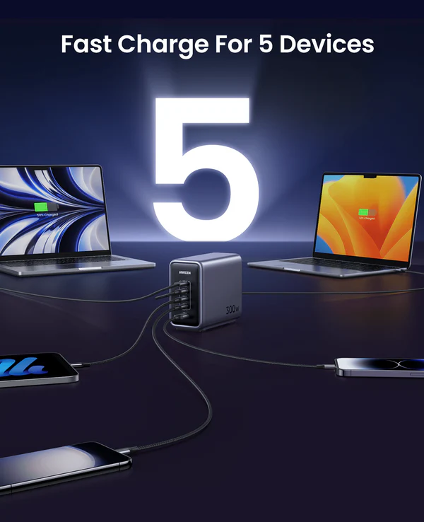 300W FAST CHARGER SPACE GREY